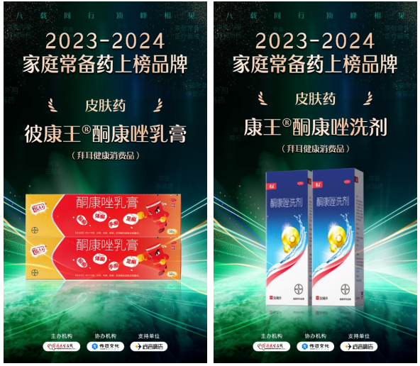 彼康王®酮康唑乳膏及康王®酮康唑洗剂入围“2023-2024家庭常备药”榜单(图2)